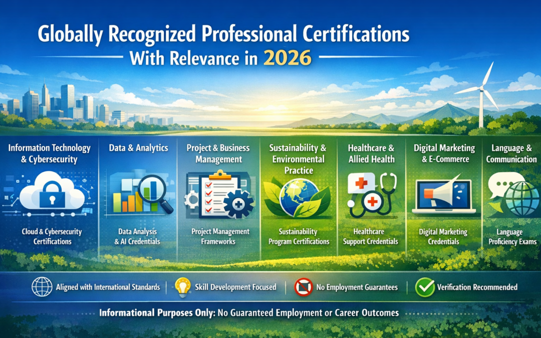 Globally Recognized Professional Certifications With Relevance in 2026